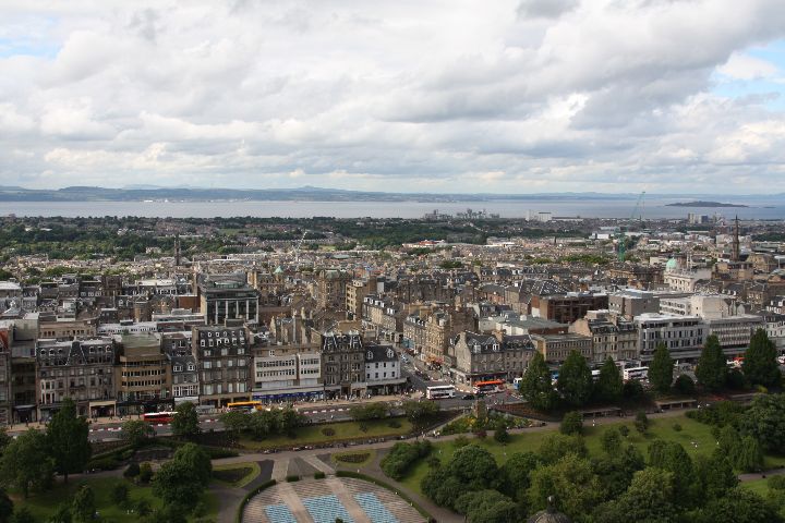 Blick auf Nord-Edinburgh